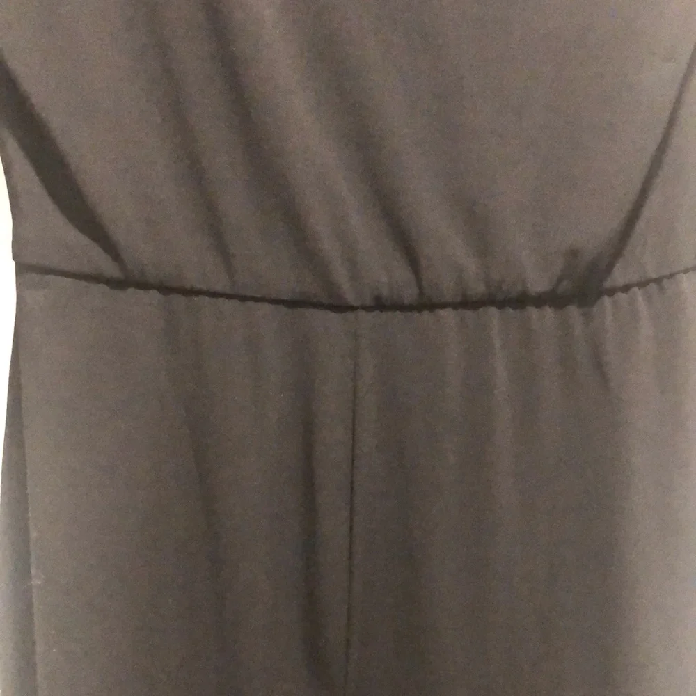 EUC [Trina Turk] Solid Black, 3/4 Sleeve, Knee-Length Draped Dress Womens Sz 6 - Picture 7 of 16